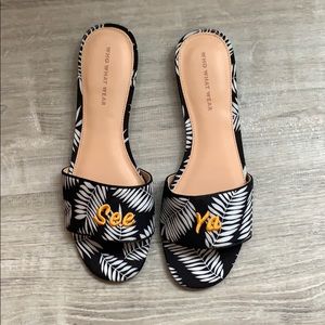 See Ya Tropical Print Slides